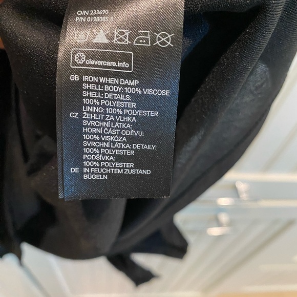 H&M Black Zip Back Knee-length Dress - 12 - Picture 8 of 10